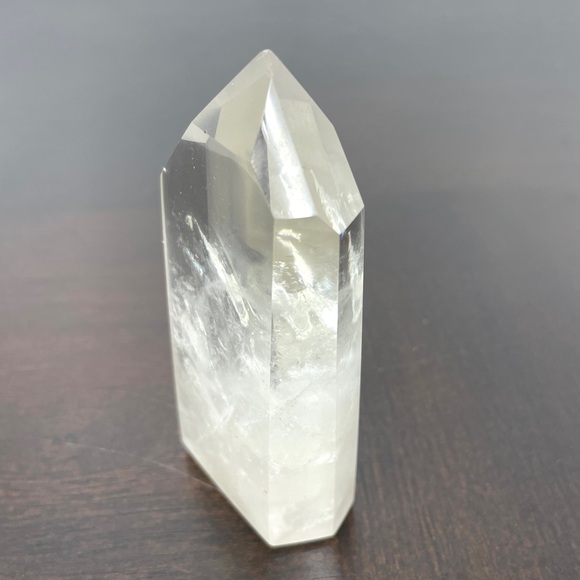 Clear Quartz Point Polished Standing Healing Stone - Picture 2 of 14